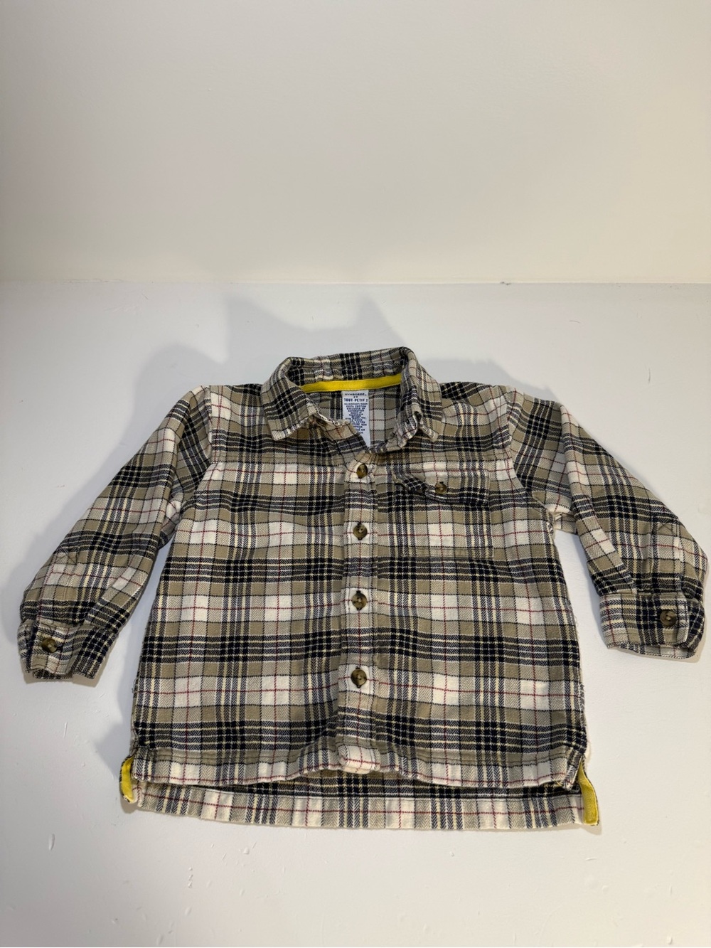 Gymboree Toddler Boys 2T Plaid Flannel Shirt